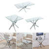 Clear Glass Chrome Chrome Sofa End Table Living Room Coffee Table Console Tables