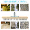 Wire Broom Head Metal Bristle Outdoor Patio Cleaner Moss Algae Remover