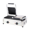 Kitchen Double Groove Sandwich Press Commercial Toaster Maker Iron Toastie Grill