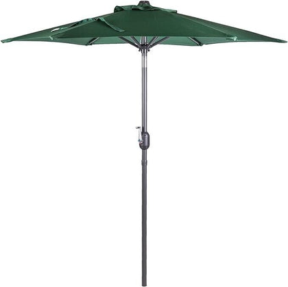 2 Metre Parasol Round with Push Button Tilt, Outdoor Table Parasol Umbrella