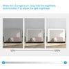 Large Vanity Mirror LED Light Hollywood Make Up For Dressing Table Stand Bedroom