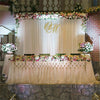 10ft Silk White Backdrop Drapes Curtain Wedding Ceremony Party Home Window Decor