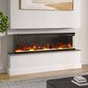 Modern 3 Sided Fireplace 60 inch Electric Fireplace Flame Heater Wall Inset Fire