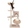 Modern Kitten Activity Center Indoor 146 cm Cat Tree w/Hammock