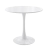 2 Sizes 60cm/80cm White Round Dining Table Kitchen Room Furniture Bistro Table