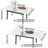 Extra Long Extendable Dining Table Strong Stains-proof Kitchen Table For Party