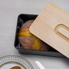 Metal Bread Bin with Chopping Board Lid Kitchen Food Cake Loaf Storage Container