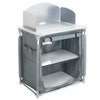Outdoor 2-6 Shelf Camping Foldable Cupboard Kitchen Station Cook Table Aluminum