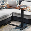 Gas-Lift Adjustable Overbed Table with Wheels Laptop Reading Workstation C Table