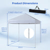201 x 201 x 240 cm Portable Outdoor Tent Folding Shelter-White