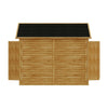 Triple Wheelie Bin Storage Wooden Garbage Bin Shed Outdoor Garden Store Cover