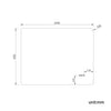 Bathroom Mirror with Shaver Socket LED Illuminated Demister Wall Mounted