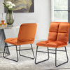 2x Velvet Dining Chairs Accent Home & Restaurant Living Room Folding Lounge Seat