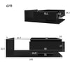 COFFEE TABLE WITH LED LIGHT, HIGH-GLOSS BLACK WITH DRAWER LIVING ROOM FURNITURE