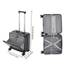 Wheeled Black Suitcase Cabin Trolley Bag Hand Luggage Carry On Travel Case