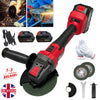 48V 125mm Cordless Angle Grinder Brushless with 2 Battery & Charger & Disc Kit