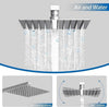 300mm Bathroom Mixer Shower Thermostatic Dual Head Square Rainfall Chrome Set