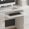 NEW White Dressing Table High Gloss Vanity Makeup Desk 6 Drawers Storage Bedroom