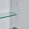 Bathroom Anti-Fog LED Mirror Cabinet 2 Door Storage Cupboard with Shaver Socket