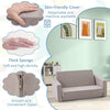 2-in-1 Kids Convertible Couch Children Fold out Sofa Bed Lounger Flip Open
