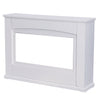 Modern 2KW Electric Inset Fireplace Heater Fire Place White Wooden Mantel Indoor