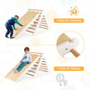 Toddlers 3 in 1 Climbing Toy Set 3 Piece Triangle Ladders and Ramp Sliding Toy