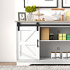 Barn 2 Sliding Doors Bar Cabinet Home Buffet Farmhouse Storage Cabinet TV Stand