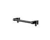 Over Door Towel Rail - Black Stainless Steel, Extendable Towel Holder with Adjus