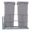 Pull out Kitchen Bin, 21L+21L Built-In Cupboard Bins for Kitchen, Under Sink Bin