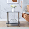 Nest Of 3 Nested Nesting Tables Side End Coffee Table Glass/Wood for Living Room
