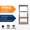 Garage Shelving Boltless Metal Racking Shelf Unit Strong Storage Shelves 175KG