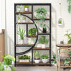 Tribesigns 5-Tier Bookshelf: Industrial Style, 9-Shelf Freestanding Organizer.