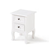 Wooden Bedside Cabinet Table Nitghtstands Set of 2 w/ Storage Drawer Cupboard