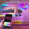 RGB LED Hexagon Wall Light Honeycomb Lamp Bluetooth Remote for Gaming Room ✅