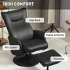 Recliner Chair with Footstool, Swivel Recliner Armchair with Adjustable Back