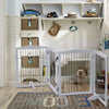 Wooden Pet Dog Folding Gate Fence Safety Barrier Divider Freestanding Doorway UK