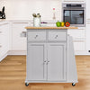 Kitchen Island Rolling Storage Drawers Cabinet Trolley Cart Cupboard Towel Rack