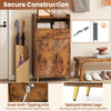 Kitchen Storage Cabinet 2 Door Buffet Sideboard with 2 Drawers Brown