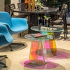 Coffee Table with Multiple Rainbow Colors In Light From Suitable Color