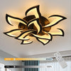 84W Dimmable LED Ceiling Light Flower Modern Chandelier Living Room Remote φ82cm