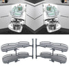 Pull out Blind Corner Basket Twin Shelves Holder Rack Soft Close Cabinet Kitchen