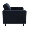 Dusk Sloane Midnight Blue Matte Velvet Loveseat RRP £409