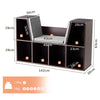 Larger Size Kids Bookcase Teenagers Storage Organizer Cube Cabinet w/ Cushion