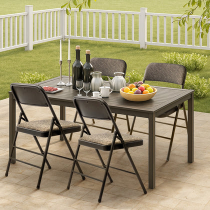 4pcs Black Folding Chair Foldable Computer Party Meeting Room Home Office Chairs