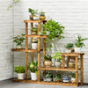 Wooden Plant Flower Pot Display Holder Stand Shelf Storage Rack Indoor Outdoor