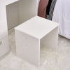 White Dressing Table Vanity Makeup Desk with 3 Drawers Mirror & Stool Bedroom /