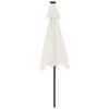 Bulliing Garden Parasol with Steel White 225x225x212 ,Beach Parasol, C5T2