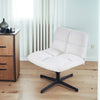 Teddy Velvet Accent Chair Height Adjustable Swivel Office Desk Chair Metal Legs