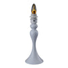 Elegant Fluffy White Feather Table Lamp Nightstand LED Lights Decor Night Light