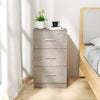 Storage Organizer 3-Drawer Chest Set of 2 Night Stand w/3 Drawers-Grey